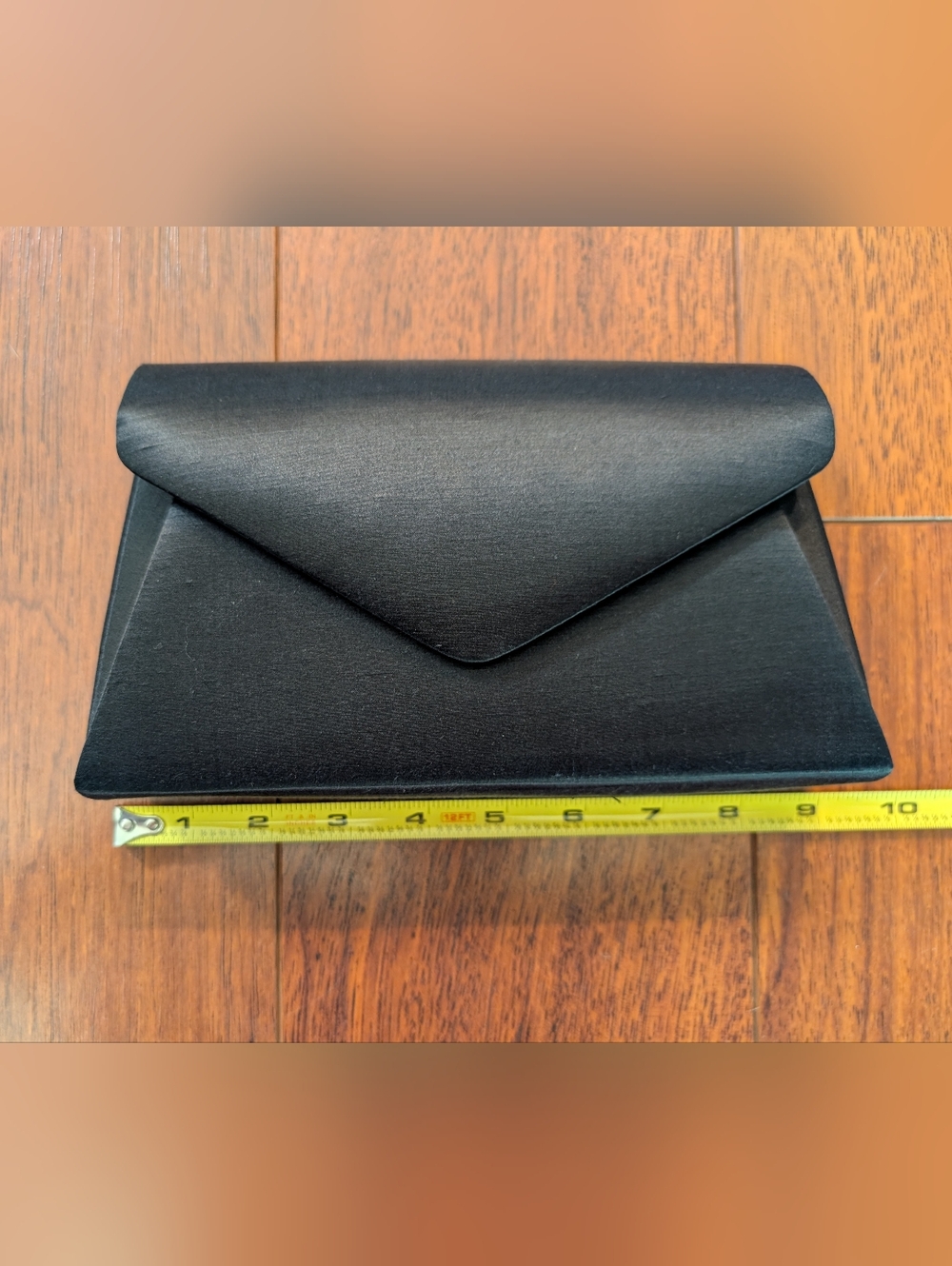 Valerie Stevens Black Satin Evening Bag